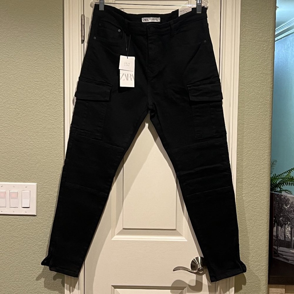 NWT Zara Skinny Black Jeans w/ Side Pockets